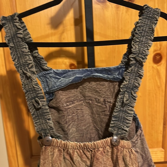 Kala Imports Patchwork Hippy Jumpsuit / Overalls Handmade in Nepal One Size NEW - Picture 12 of 12